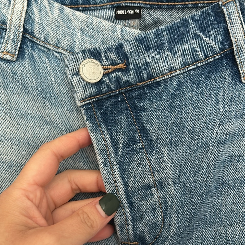 BLANKNYC Baxter Rib Cage Straight Leg Jeans Limited Edition Blue 27 Relaxed Fit - Picture 9 of 15